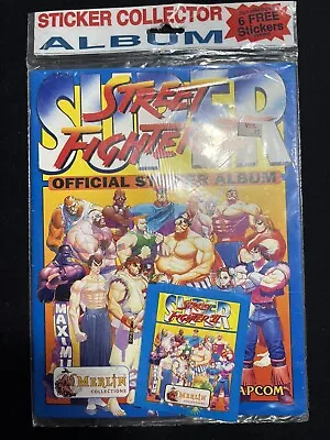 Super Street Fighter 2 Game Official Sticker Album Merlin Capcom - SEALED RARE • $100