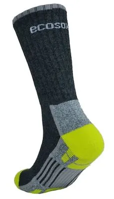 3 Pair EcoSox Bamboo Half Cushion Socks Lightweight Hiking Socks 10-13 Large • $34.60