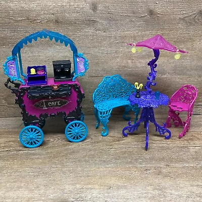 Monster High Cafe Cart Scaris City Of Fright Incomplete Condition Is Pre-Owned • $21.99