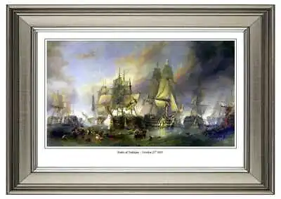 £19.99 • Buy Battle Of Trafalgar Framed Print,  Nelson Royal Navy Military Art