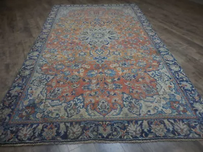 Authentic Farmhouse Vintage Turkish Geometric Oriental Village Rug 5.5x9.6 Ft • $0.99