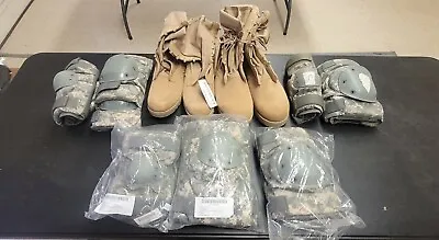 USGI Military Surplus Combat Boots Knee & Elbow Pads Lot Of 16 PCS • $75