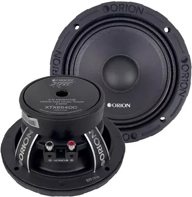 Orion XTX654DC High Efficiency 6.5  1400W MAX Mid-Range Dust Cap Loud Speakers • $119.95
