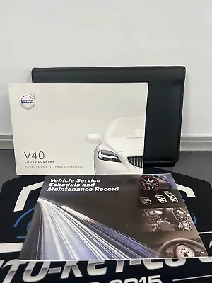 Volvo V40 Cross Country Owners Pack / Handbook / Manual + Wallet 16~19 (2018)!! • $44.14