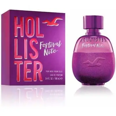 Hollister Festival Nite For Her 100ml Edp Spray - New Boxed & Sealed - Free P&p • £19.95