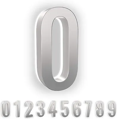 Modern Backlit LED Lighted House Address Numbers ABS Polymer  Or Stainless Steel • $28.95