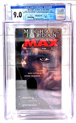 Sealed Michael Jordan To The Max 2000 VHS - CGC 9.0 Grade A Cert# 1000216007 • $279.95