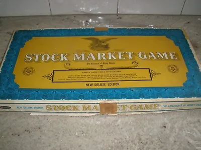 Vintage Whitman New Deluxe Edition Stock Market Game 1968 • $49.99