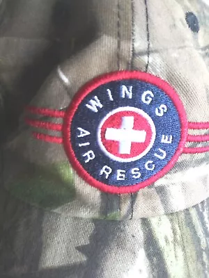 Wings Air Rescue EMT Baseball Hat Cap  Camo Medevac Medical Helicopter Trucker • $16.99
