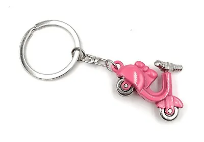 Keychain Moto Scooter Pink Scooter Vehicle Road Traffic Metal Pendant • $6.97