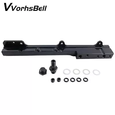 Black Aluminum High Flow Fuel Rail For Honda Civic B-Series SI For Acura B16 B18 • $36.96