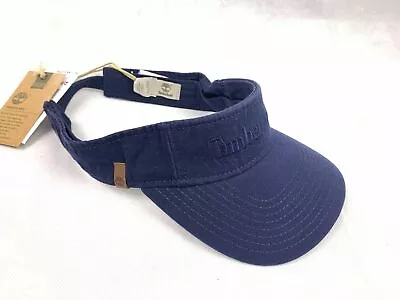 Timberland Men's Cotton Canvas Visor Adjustable Navy Blue A1E9N-J38 • $18.96