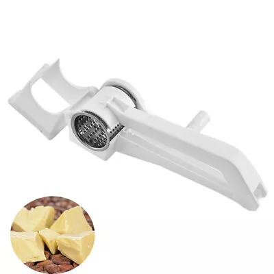 Kitchen Stainless Steel Vegetable Cheese Grater Hand Held Rotary Shredder Cutter • £5.59