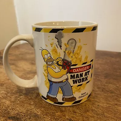 The Simpsons Man At Work Mug  Simpsons Mug 2009 • £7.50