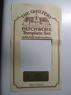 Patchwork Drunkards Path Template Set - This Design Makes A 16  Square • £3