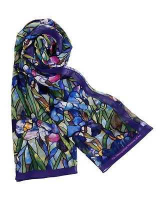 Metropolitan Museum Of Art Louis C. Tiffany Iris Scarf • $89.95