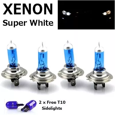 4x H7 499 55w SUPER WHITE XENON UPGRADE HID Headlight Bulbs 12v FULL/DIPPED/SIDE • £9.50