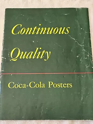 Vintage 1947 Coca Cola Salesman Poster Catalog With Company Letterhead • $225