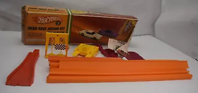 Vintage 1967 Hot Wheels Mattel Drag Race Action Set Near Complete With Box • $59.99