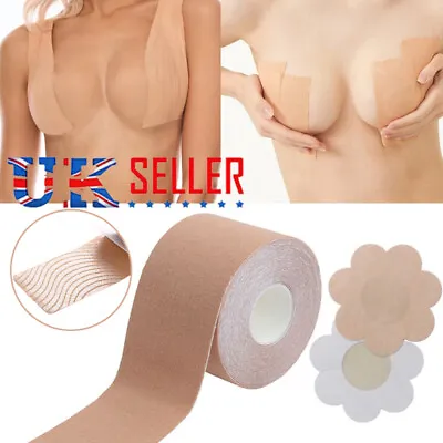 £5.88 • Buy 5M Body Invisible Bra Boob Tape Nipple Cover Breast Lift Push Up Sticky Bra N