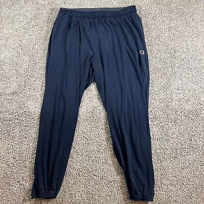 Vintage Champion Sweatpants Mens Sz X-Large Blue Drawstring  Running Jogging • $20.92