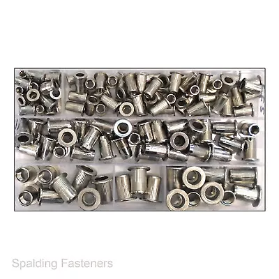 £6.50 • Buy A2 Stainless Steel Threaded Insert Rivet Riv Nuts Large - M4 M5 M6 M8
