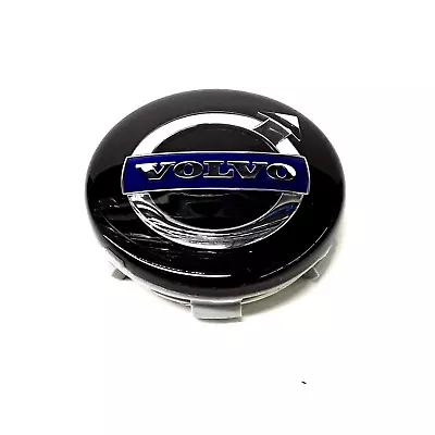 Volvo Black & Chrome Rim Wheel Cap Center Hub Cover 31400453 OEM • $10.67