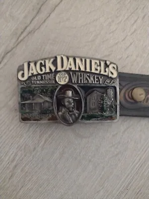 Jack Daniels Belt Buckle  Bergamot Genuine Goods With Celtic Leathers Wales Belt • £35