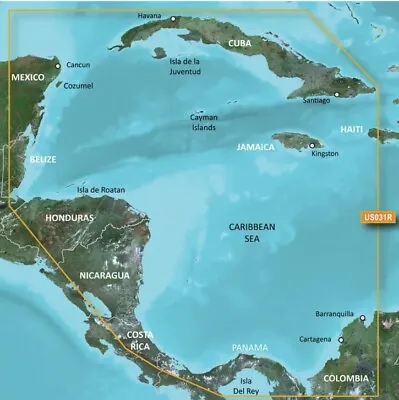 Garmin BlueChart G3 Vision Southwest Caribbean • $179.99