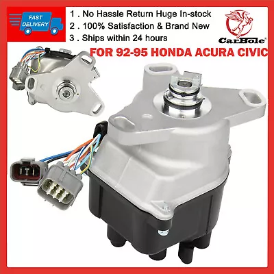 Ignition Distributor For 94-95 Honda Civic Del 92-95 CIVIC Si B16A OBD1 B16A2 • $73.31