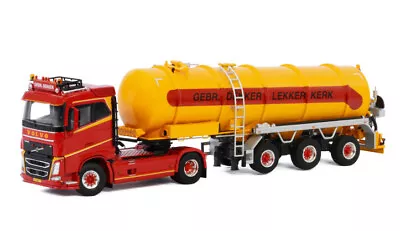 $371.06 • Buy Wsi 1/50 For Volvo Fh4 Sleeper 4x2 Tank Trailer Vacuum - 3 Axle Gebr. Dekker Vof