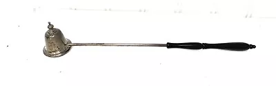 £48.91 • Buy Vintage Silver Candle Snuffer W/ Black Handle Colonial Repro