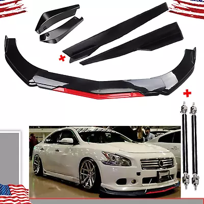 Front Rear Bumper Lip Spoiler Splitter Body Kit Side Skirt For Nissan Maxima • $129.99