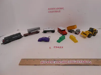 10 Piece 1:64 Etc. Toy Car/Truck Lot Train Payloader Tonka Matchbox Etc. • $8.95