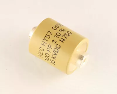 100pF 15000V Ceramic Transmitting Doorknob Capacitor 15KV DC 15000 Volts HT57 • $97.99