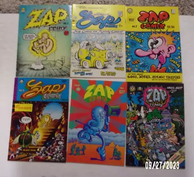 $75 • Buy Zap Comix Near Complete Set #0 To 12 Missing #7 All $2.50 Cover Prices