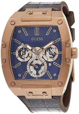 GUESS Mens Trend Multifunction 43mm Watch Stainless Steel Case GW0202G2 • $114.50