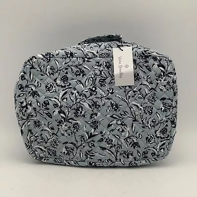 NWT Vera Bradley Womens Blue Floral Deluxe Makeup Travel Organizer Bag • $46