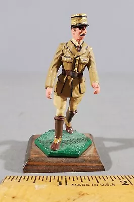 Vintage Toy Metal Figure Wwii French General Charles De Gaulle Painted • $12