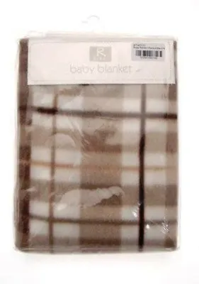 £4.99 • Buy Embroidered Micro Fleece Snuggle Buggy Blanket Pram For Babies Kids Elli & Raff
