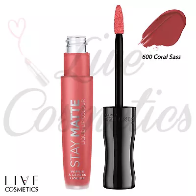 £4.28 • Buy Rimmel Stay Matte Liquid Lip Lipstick, Full Cover *Choose Your Shade*