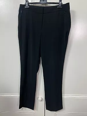 Basque Petites Ladies Size 14 Black Full Length Pants Excellent Condition • $25