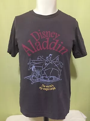 Disney Aladdin The World’s My Magic Carpet Men’s Gray T Shirt Medium • $12.98