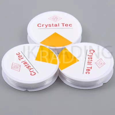 0.6/0.8/1mm 6 Rolls X Elastic String Bracelet Making Clear Jelly Stretchy Cord • $6.25
