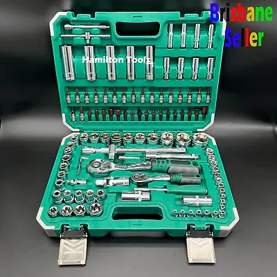 108pcs Automative Tool Kit Car Mechanics Repair Tools Set Sockets Bits Set • $110