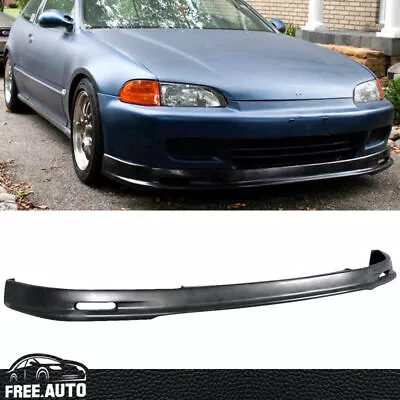 Fit 92-95 Honda Civic Hatchback Front Bumper Lip Spoiler Bodykits Mugen Style PP • $53.57