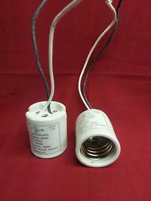 Porcelain Mogul Base Fixture Socket Hid Lamp Light Holder W/ Wire Pigtail Electr • $12