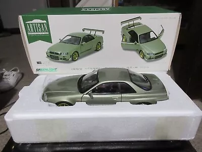 1:18 GreenLight 1999 Nissan Skyline GT-R R34 METALLIC GREEN Fast & Furious • $69.99