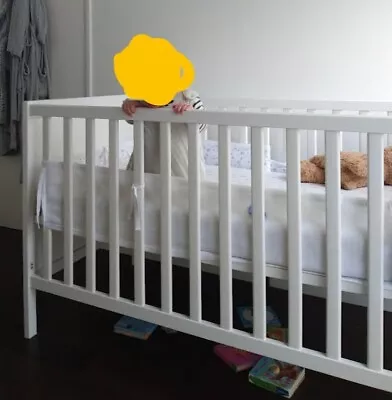 Ikea Cot Bed SUNDVIK Used - From Smoke & Pet Free Home With Or Without Mattress • £90