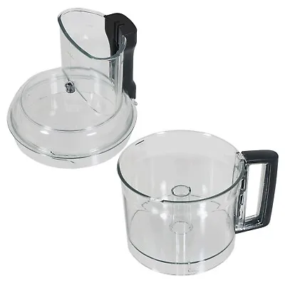 MAGIMIX Mixer Bowl + Lid CS5200XL Food Processor Clear Black Handle 17341 17333 • £90.99